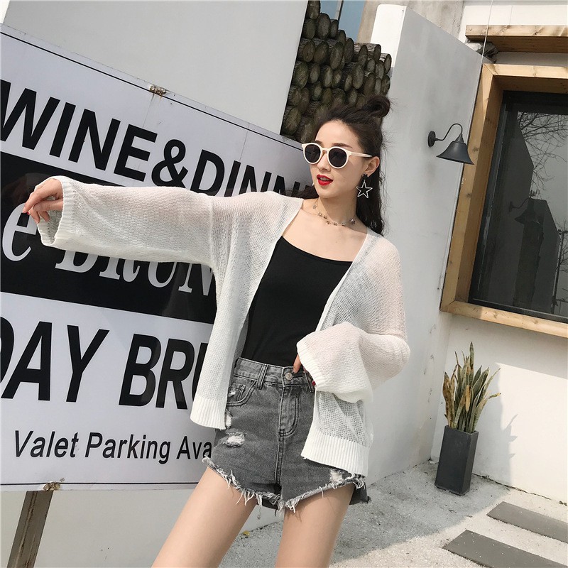 Áo Khoác Nữ ⭐ FREESHIP ⭐ Áo Cadigan len mỏng phong cách Hàn Quốc 934 | BigBuy360 - bigbuy360.vn