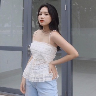 Áo hai dây ren