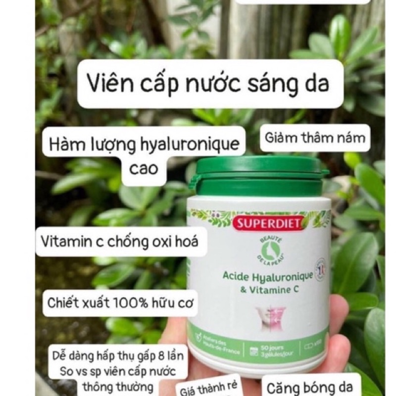 Viên Uống Cấp Nước,Sáng Da SUPERDIET 150viên