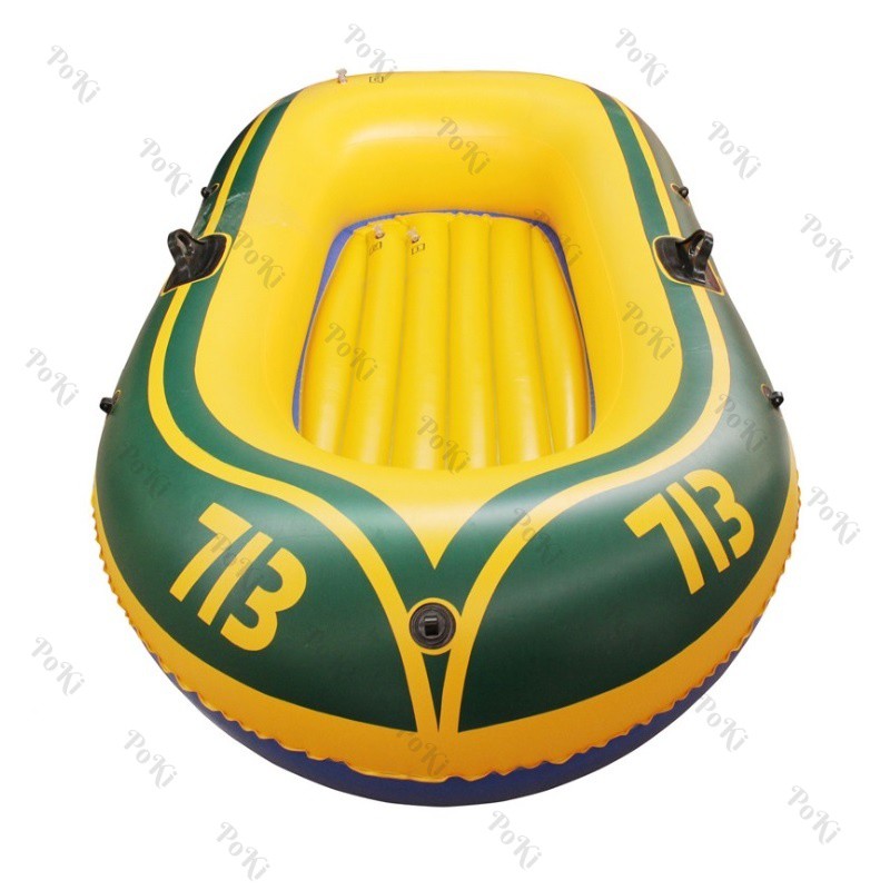 Thuyền phao Kayak 713 cho 2 người, thuyền bơm hơi đi câu cá gấp gọn tiện lợi, chất liệu cao cấp - POKI