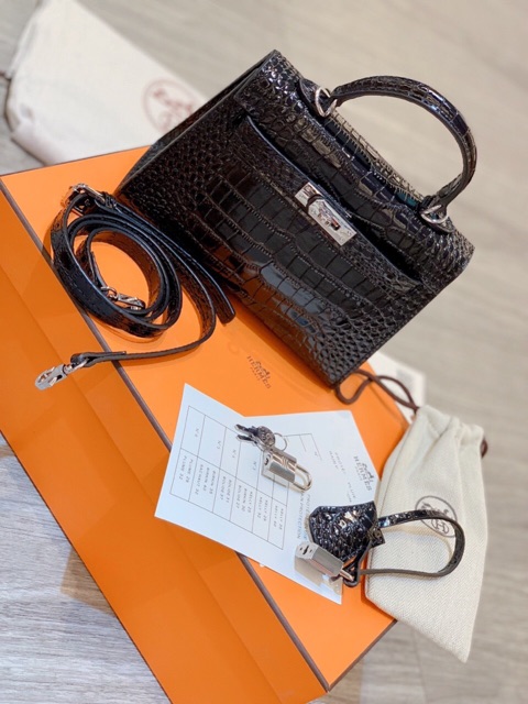 Túi hm kelly da rắn size 20