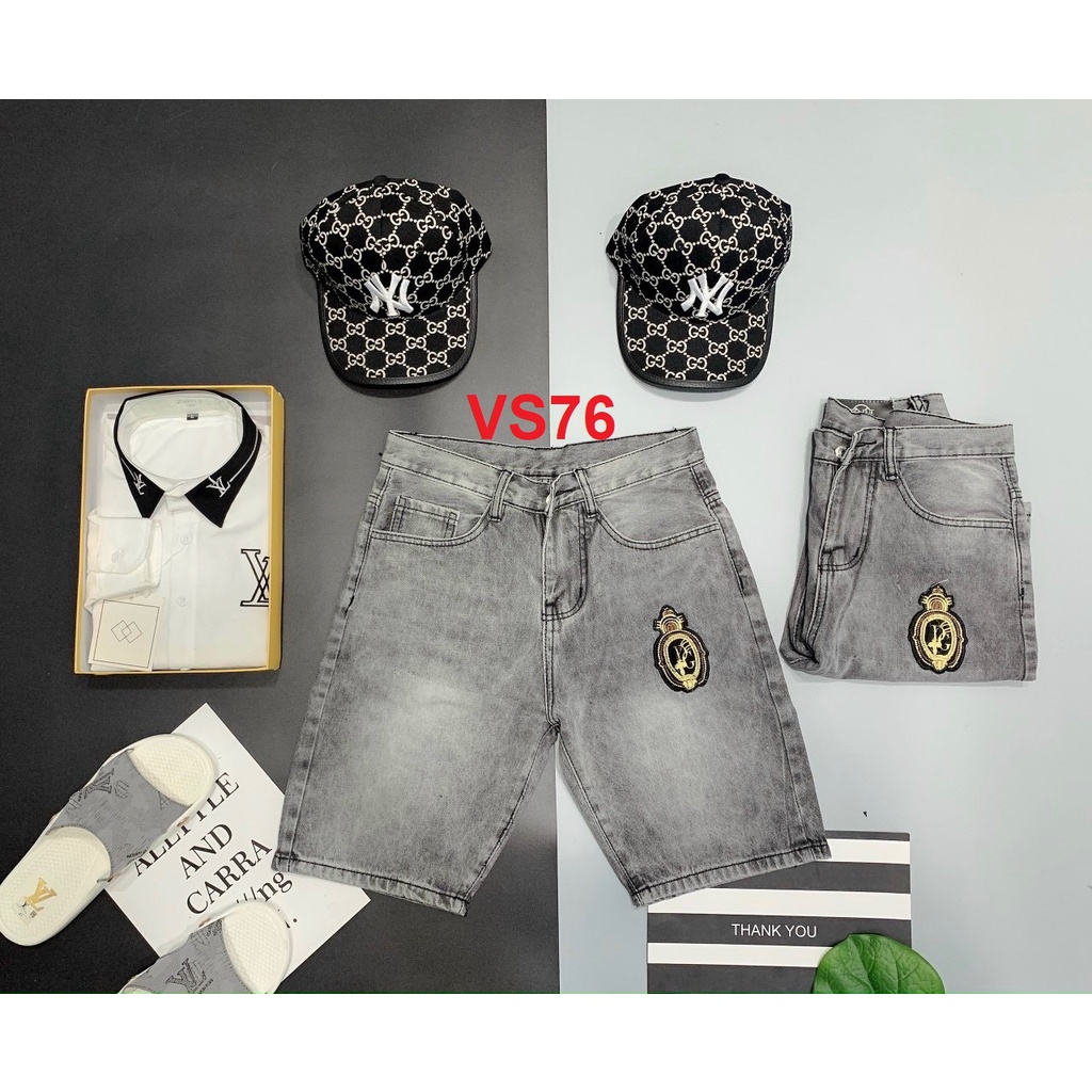QUẦN SHORT JEAN NAM 6 MẪU THÊU, IN, RÁCH ĐẸP HỢP THỜI TRANG VS21 N&CSHOP