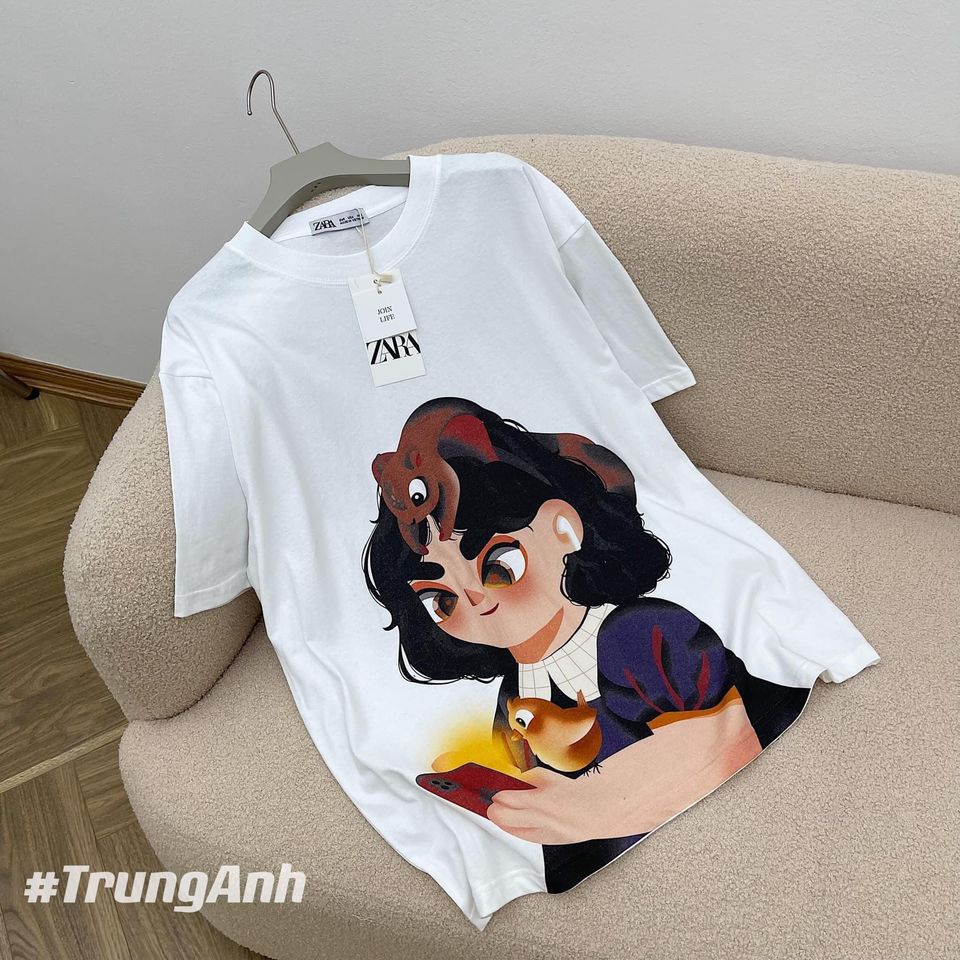 ÁO THUN ZARA BẠCH TUYẾT