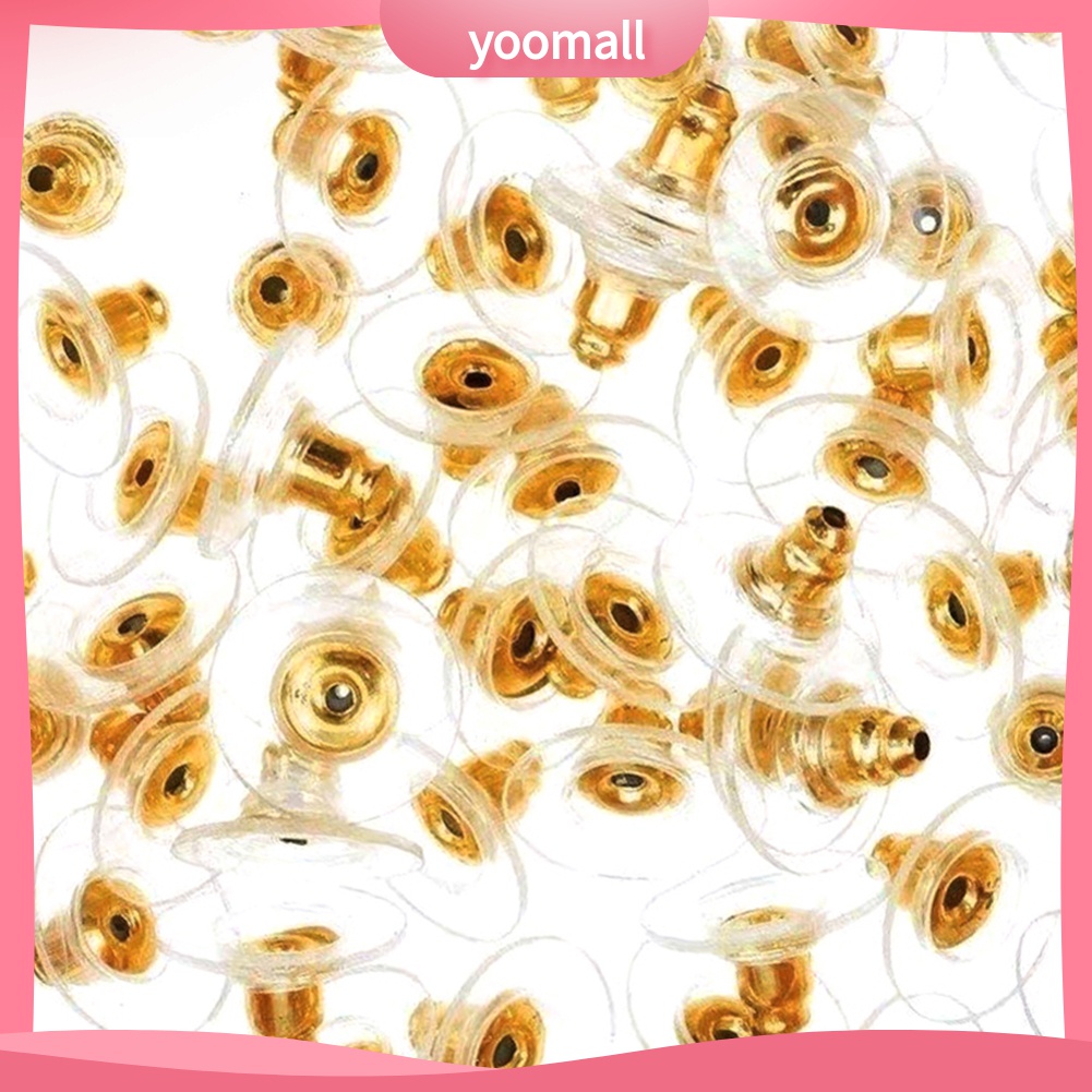 Yomall♡ Set 50 Nút Chặn Giữ An Toàn Cho Khuyên Tai DIY