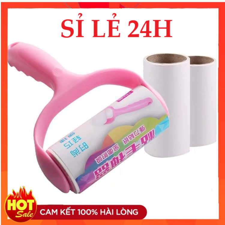 Cây Lăn Bụi Quần Áo Tặng Kèm 2 Lõi Lăn, Cây Lăn Bụi Ghế Sofa, Chăn Ga, Lông Chó Mèo Đa Năng Mini Cầm Tay