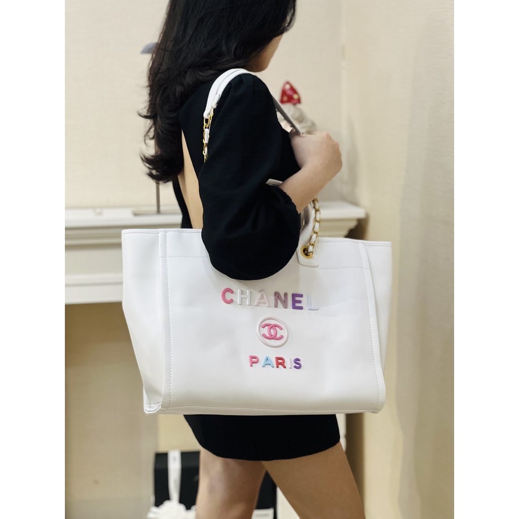 Túi Xách Cha.ne.l Size 35cm Màu Trắng
