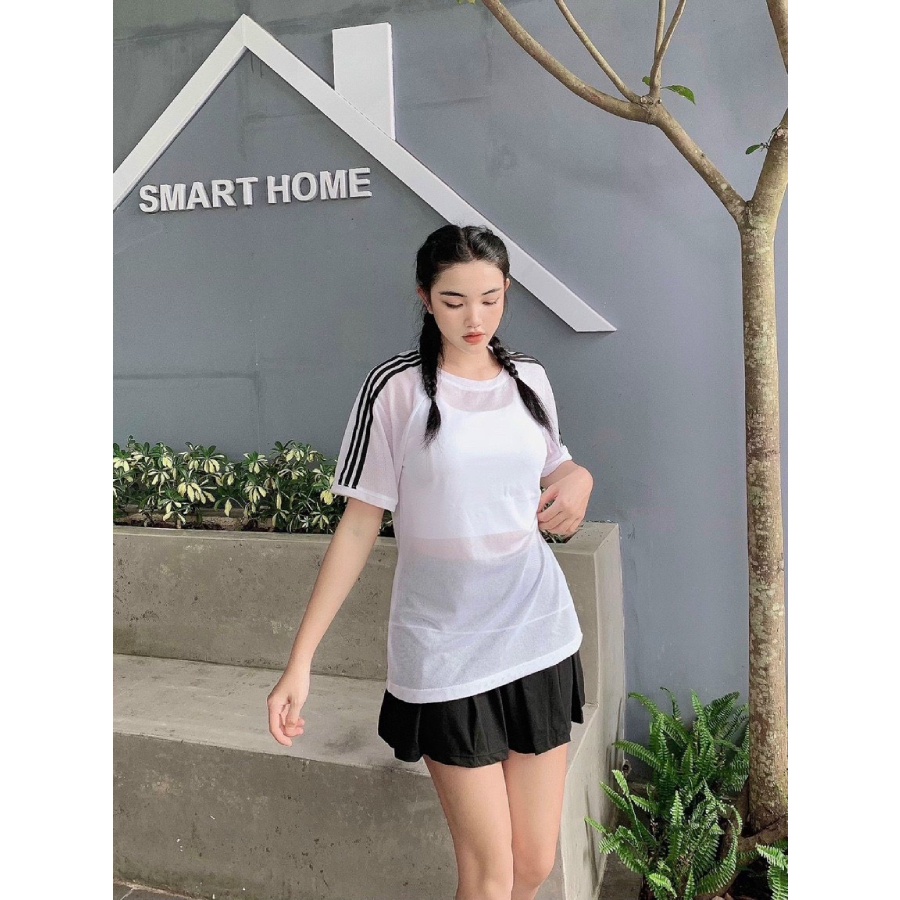 Áo phông lưới thể thao gym-yoga siêu tôn dáng