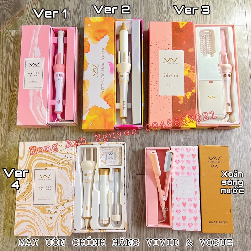 MÁY UỐN XOĂN TỰ ĐỘNG VIVID VOGUE CÁC PHIÊN BẢN