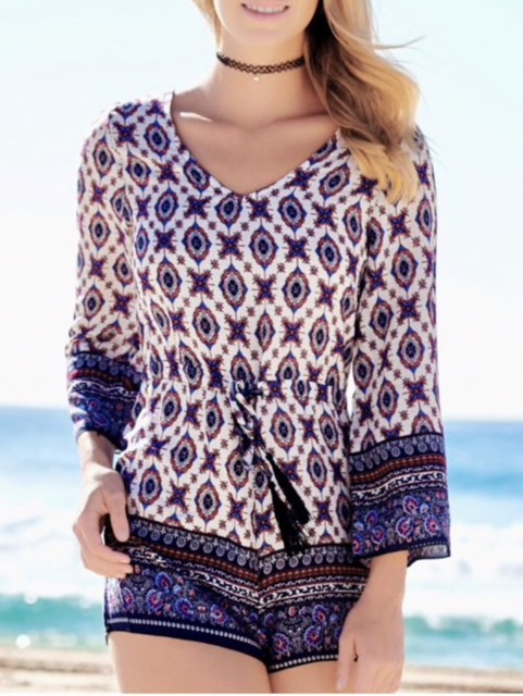 Playsuit hoạ tiết bohemian | BigBuy360 - bigbuy360.vn