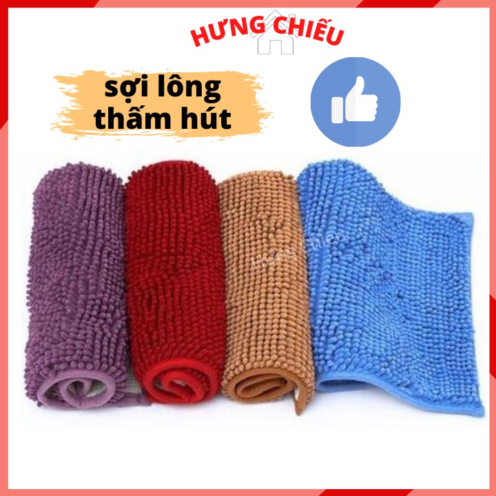 Thảm lau chân, chùi chân san hô sợi bông siêu thấm