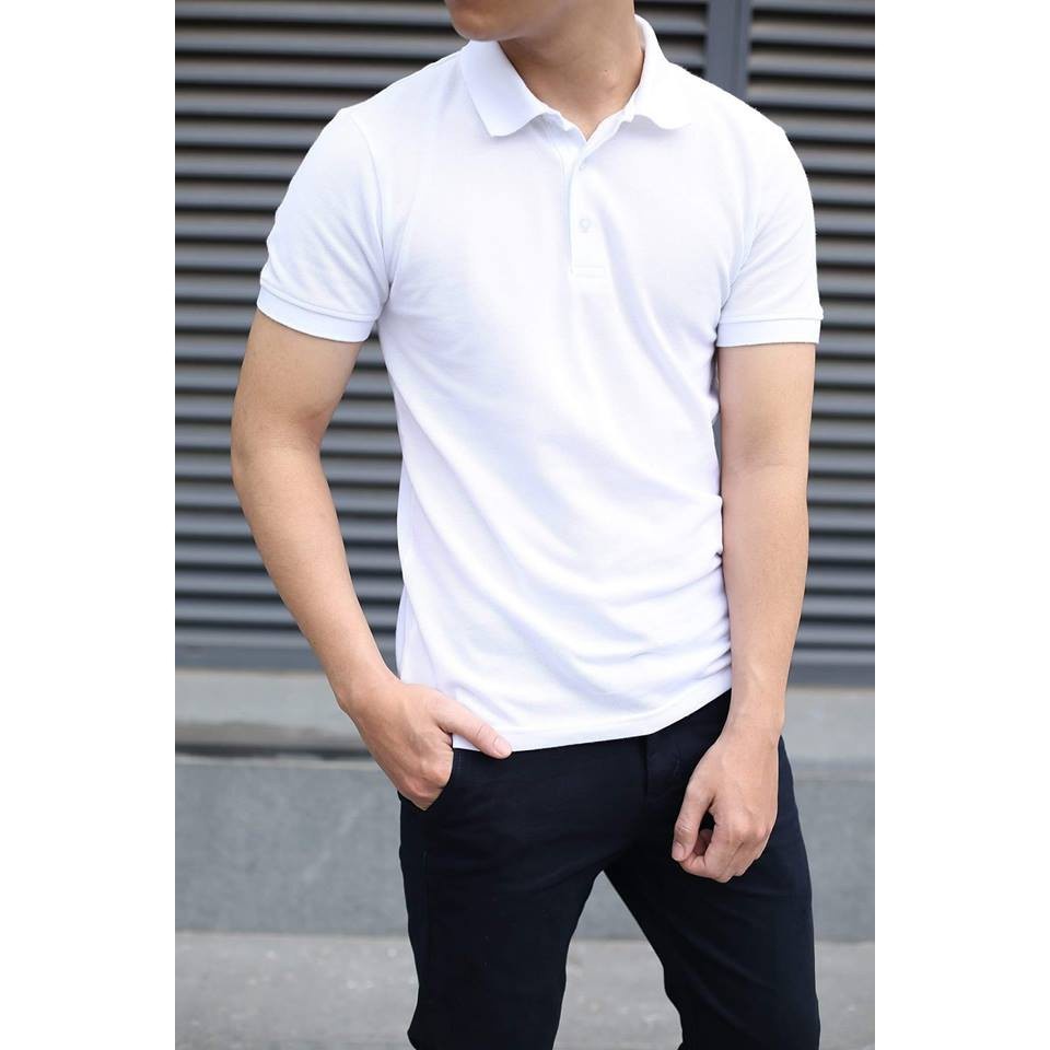 Áo polo nam VERATINO cổ dệt chất cotton co dãn thoải mái