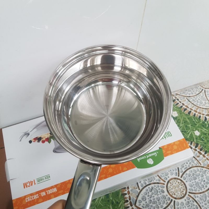 Nồi Bột Quánh Inox Đáy Từ Vung Kính ELMICH SMARTCOOK SM3283 14cm