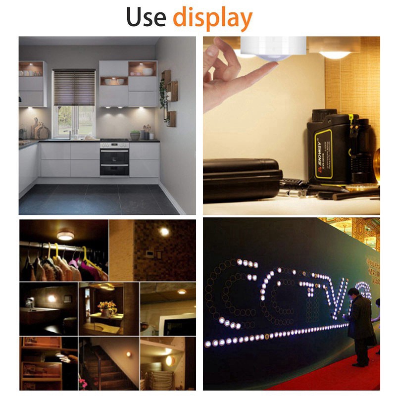 Điều khiển từ xa/ Đèn tròn gắn tủ quần áo tiện dụng