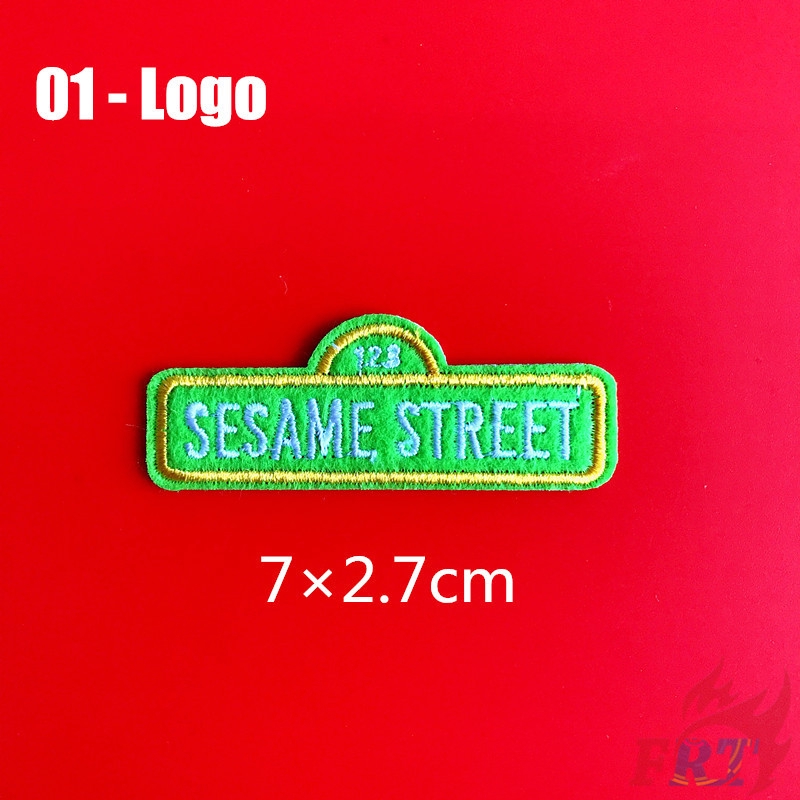 Sticker Ủi Thêu Hình Hoạt Hình Sesame Street S-7 Dễ Thương