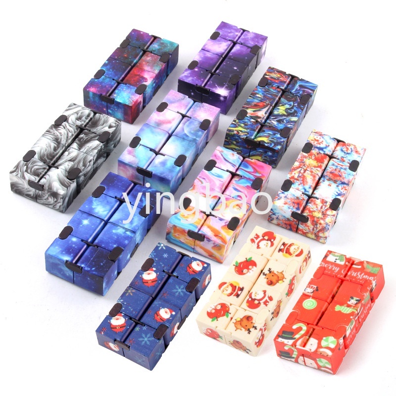 Đồ Chơi Khối Lập Phương Vô Cực Giúp Giảm Căng Thẳng Cho Bé Và Người Tự Kỉ