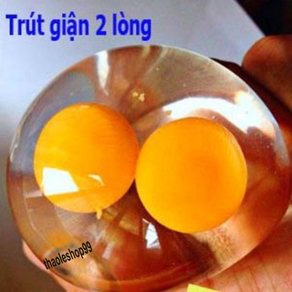 đồ chơi gudetama - trứng bóp trút giận trứng biến thái 2 lòng