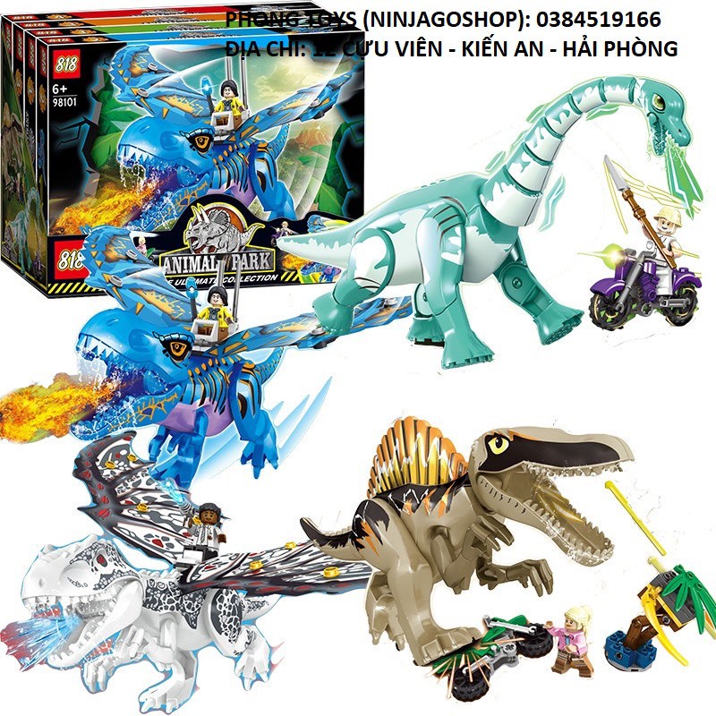 Lắp Ráp xếp hình Jurassic World Dinosaur : Khủng long bạo chúa Jurassic World