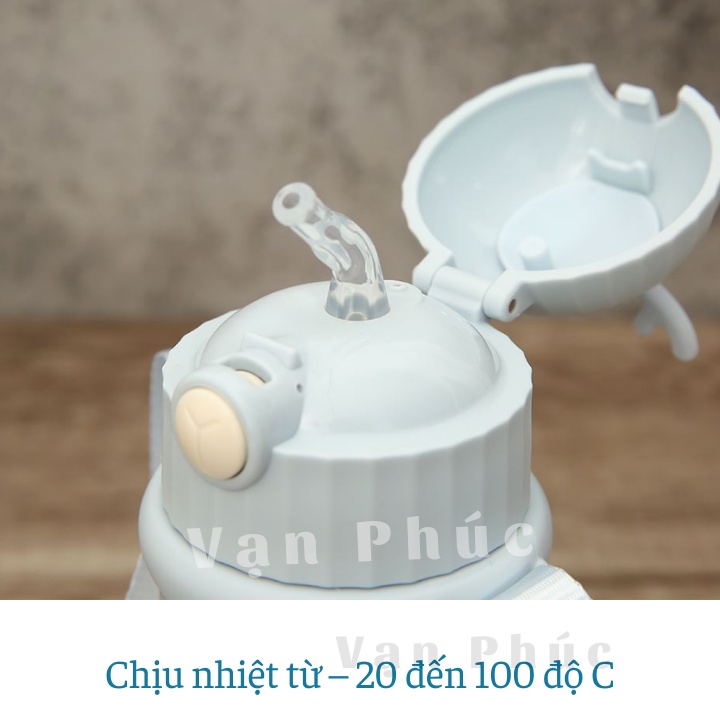 Bình nước Goki Inochi Nhật Bản, không BPA an toàn, thể thao, trẻ em, xe đạp, gym, học sinh, đẹp, cao cấp,cho bé Vạn Phúc