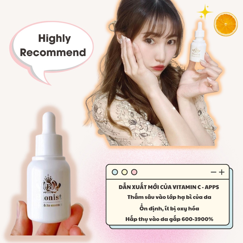 TINH CHẤT DƯỠNG TRẮNG DA APPS BIONIST BIO WHITE ESSENCE - SERUM CHỐNG LÃO HOÁ NHẬT BẢN
