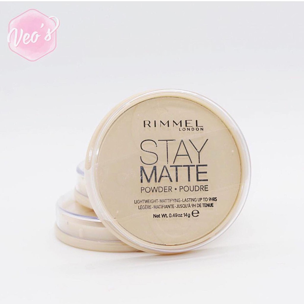 Phấn phủ kiềm dầu Rimmel London Stay Matte Pressed Powder