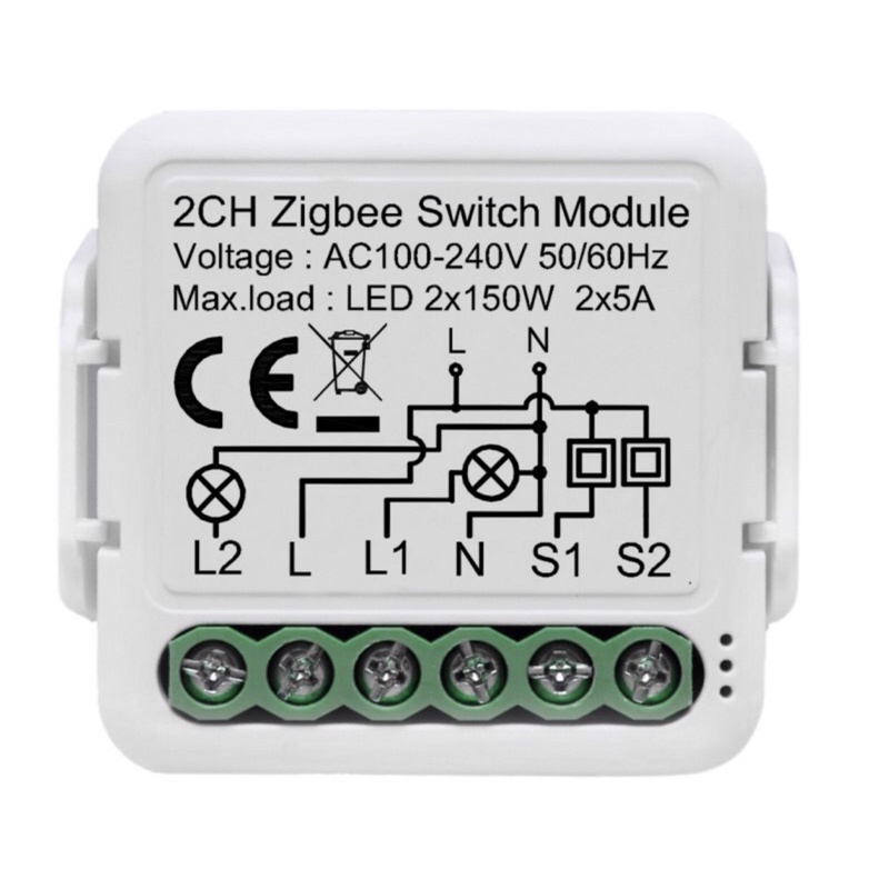 Công Tắc Zigbee Module Hỗ Trợ Công Tắc Tay Tuya CH
