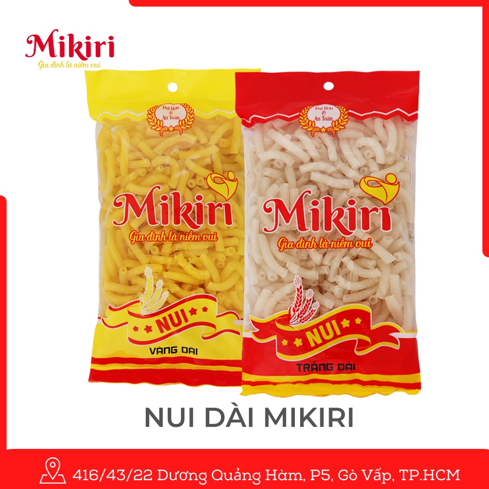 (Combo 4 gói) Nui dài Mikiri 400g cao cấp