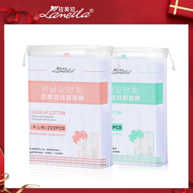 Túi 222 Miếng Bông Tẩy Trang LAMEILA Siêu Mềm Mịn