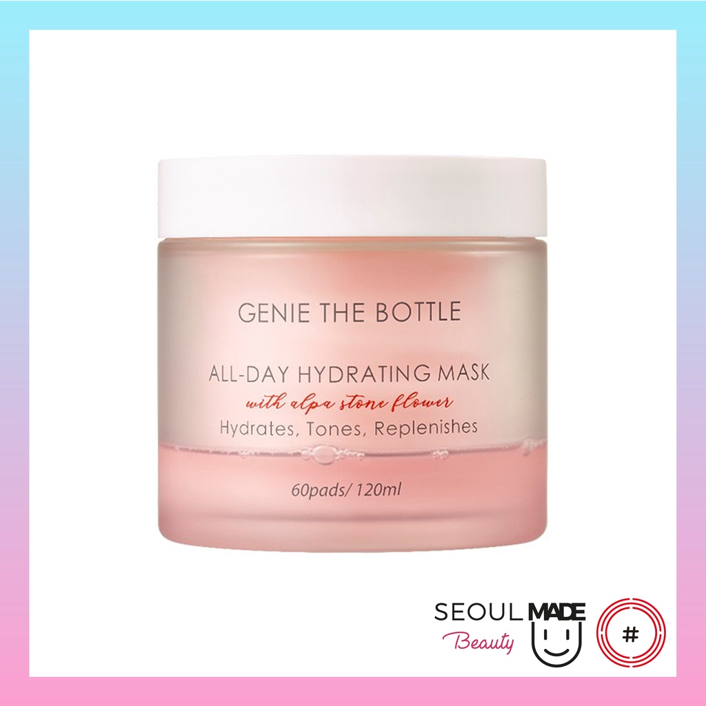 Mặt Nạ Dưỡng Ẩm Dạng Miếng PAD Tròn GENIE THE BOTTLE ALL DAY HYDRATING MASK_Mỹ phẩm Hàn Quốc chính hãng