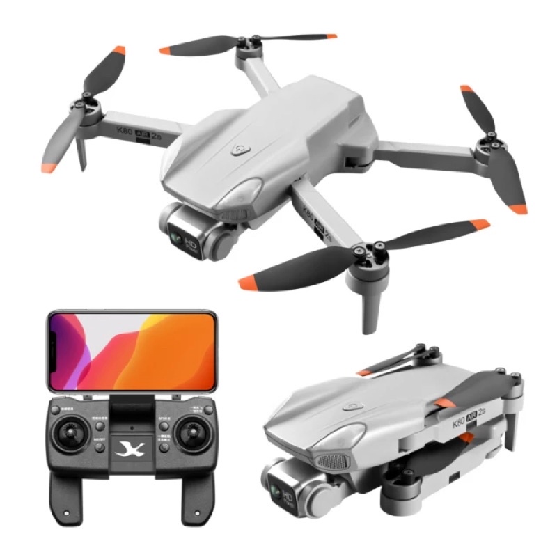 Flycam K80 Air 2s camera 4k động cơ brushless pin trâu 3000mah có GPS bay 1km có tự bay về tặng balo