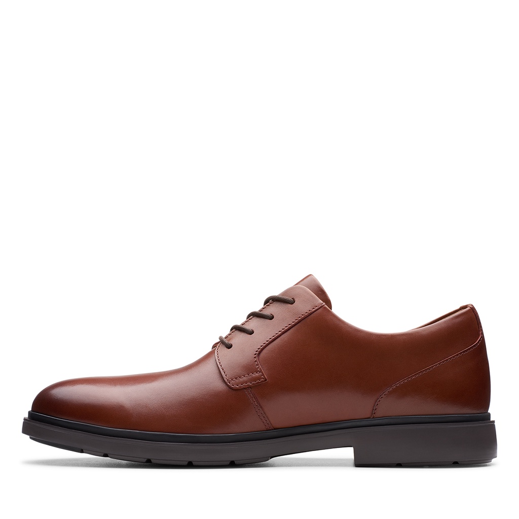 Giày Da Nam CLARKS Un Tailor Tie Hai Màu Đen và Nâu