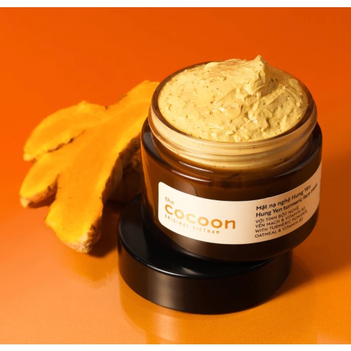 Mặt Nạ Nghệ Cocoon Hung Yen Turmeric Face Mask Giúp Da Rạng Rỡ Mịn Màng 30ml - 100ml