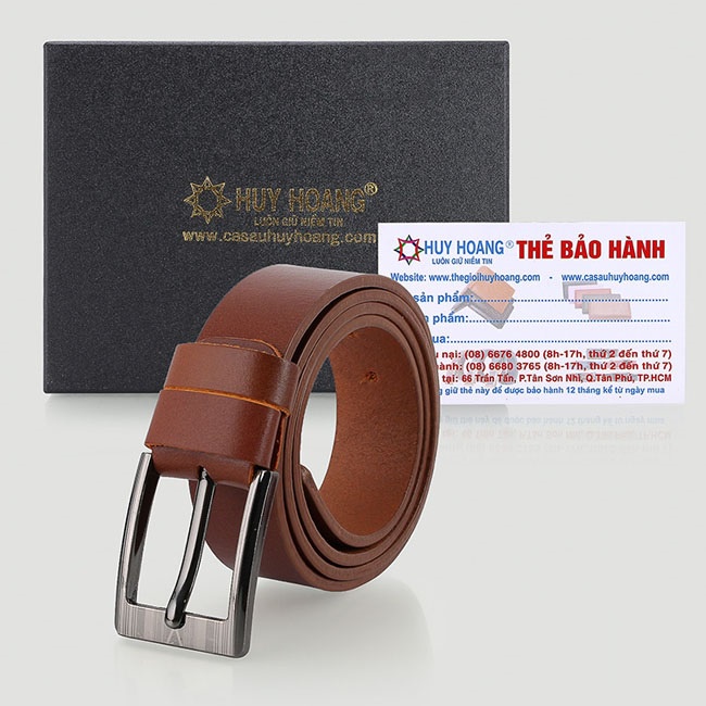 Thắt lưng nam da bò 3,5P bát gài màu da, đen, nâu HP4146-47-48
