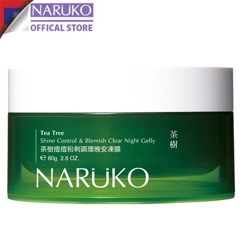 Mặt nạ ngủ kiềm dầu, kiểm soát mụn Naruko trà tràm Tea Tree Shine Control Blemish Clear Night Gelly 80gr (Bản Đài) | BigBuy360 - bigbuy360.vn