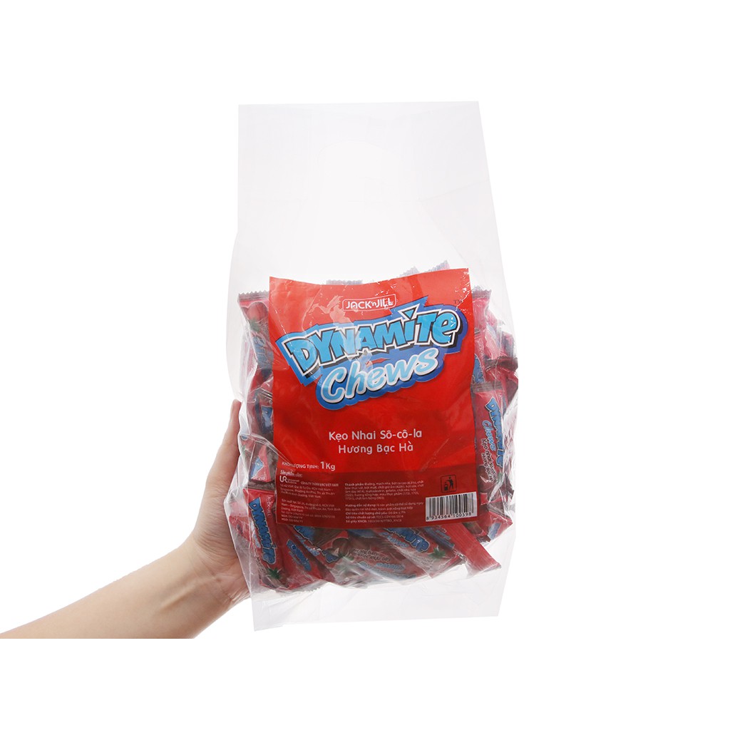 Kẹo nhai socola hương bạc hà Dynamite Chews gói 1kg