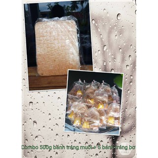 Combo 500g Bánh Tráng Muối + 05 Bịch Bánh Tráng Bơ Tây Ninh ngon rẻ
