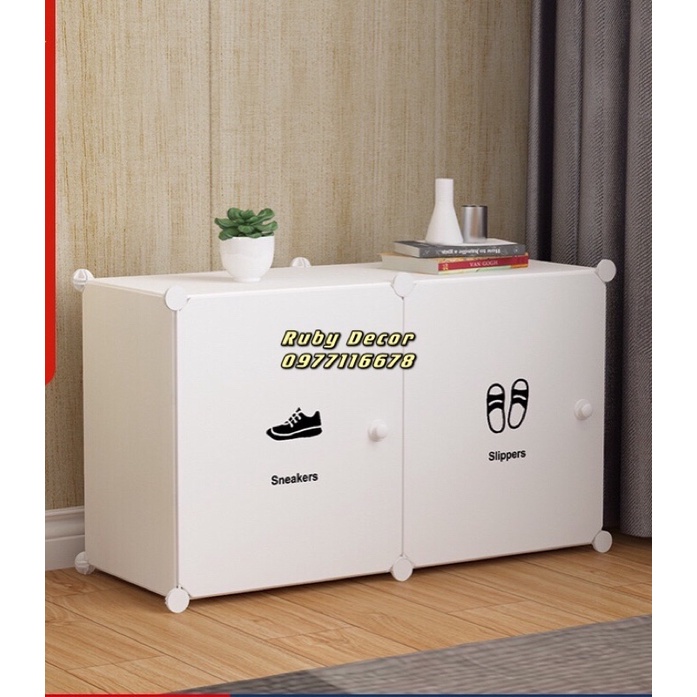 TỦ NHỰA GIÀY LẮP GHÉP 6 NGĂN ĐỰNG GIÀY DÉP