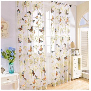 Rèm voan cao cấp treo cửa sổ cao 2.7m - voan bướm mới