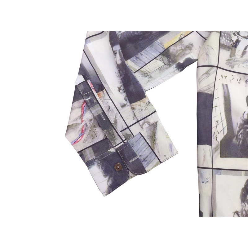 Áo Sơ Mi Tay Dài In Hình WACKO MARIA Plus Size Cho Nam Nữ