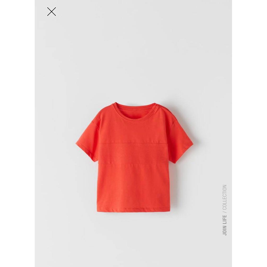 Áo thun đỏ bé trai, Zara tbn săn SALE sz 6.9m, 9.12m và 2.3Y