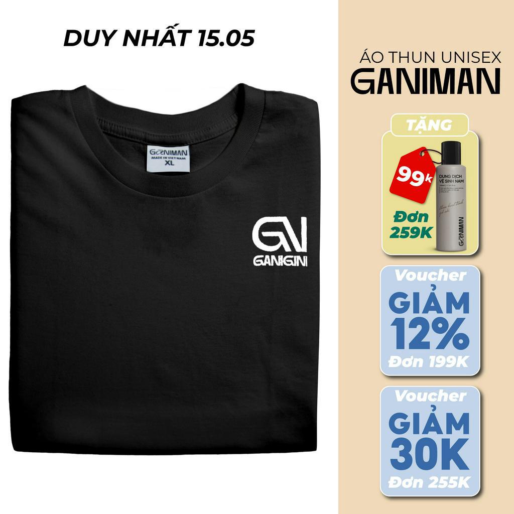 Áo Thun Unisex Ganiman 100% Cotton thoáng mát, không phai màu, không xù lông