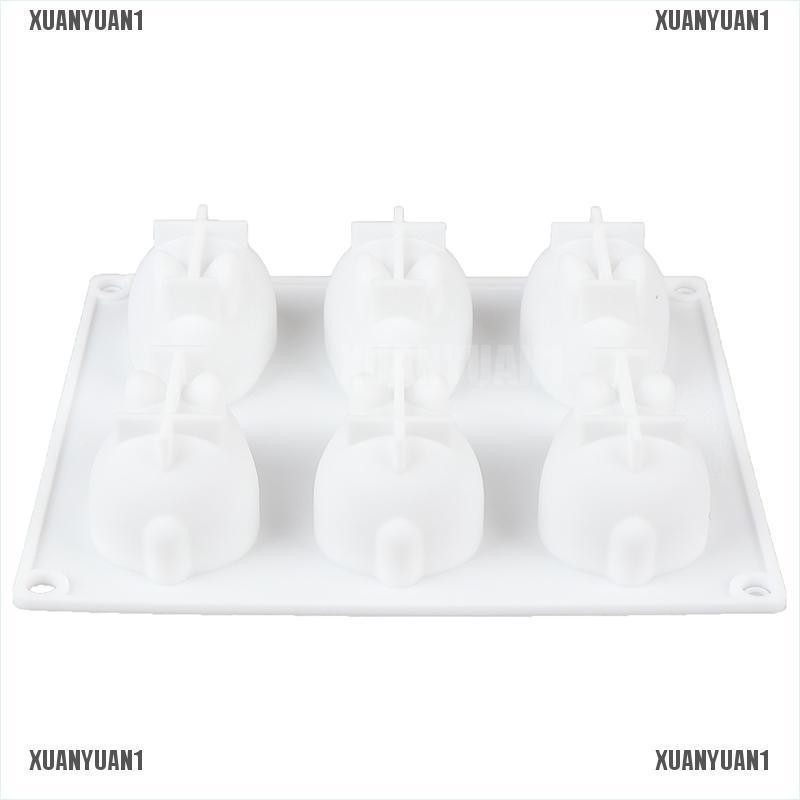 [XUANYUAN1] Khuôn Silicone Làm Bánh Hình Thỏ 3D