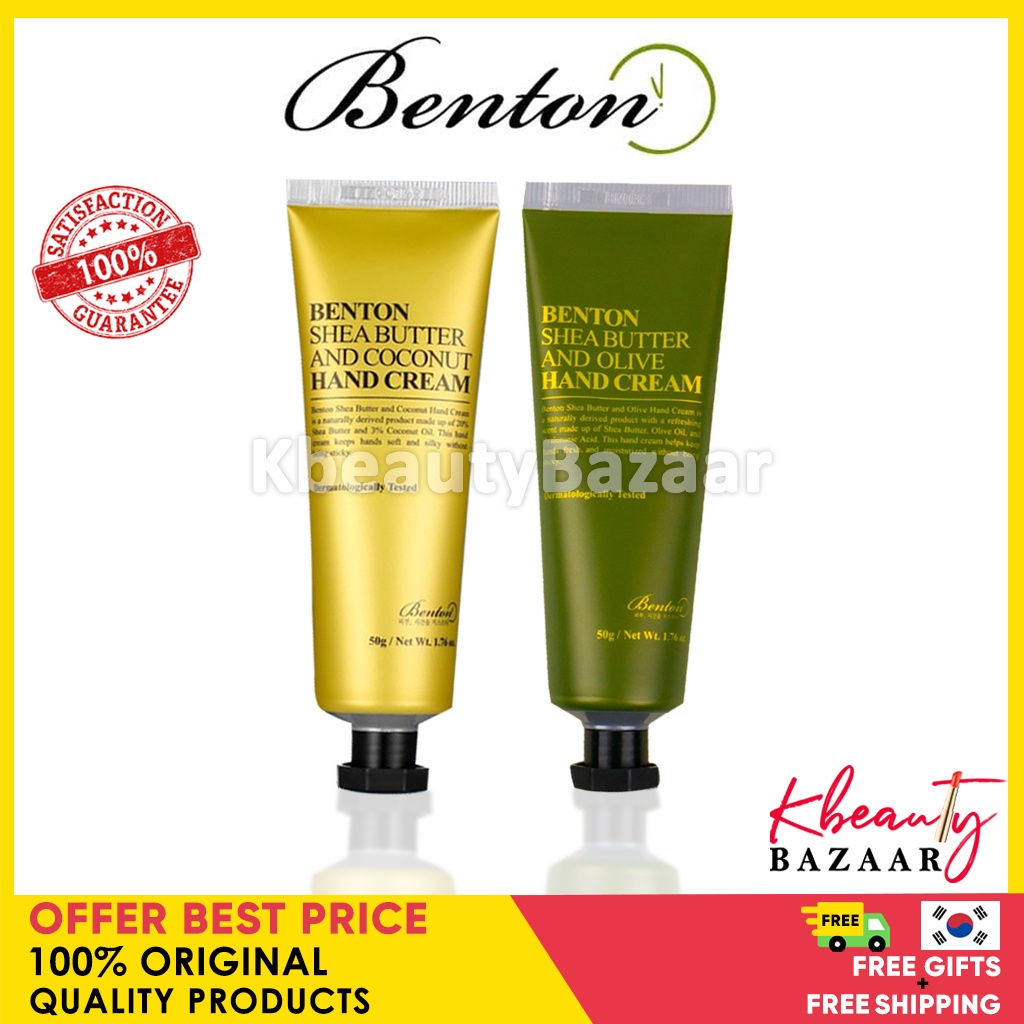 BENTON Kem Dưỡng Da Tay Chiết Xuất Bơ Hạt Mỡ Và Ô Liu 50g 50g