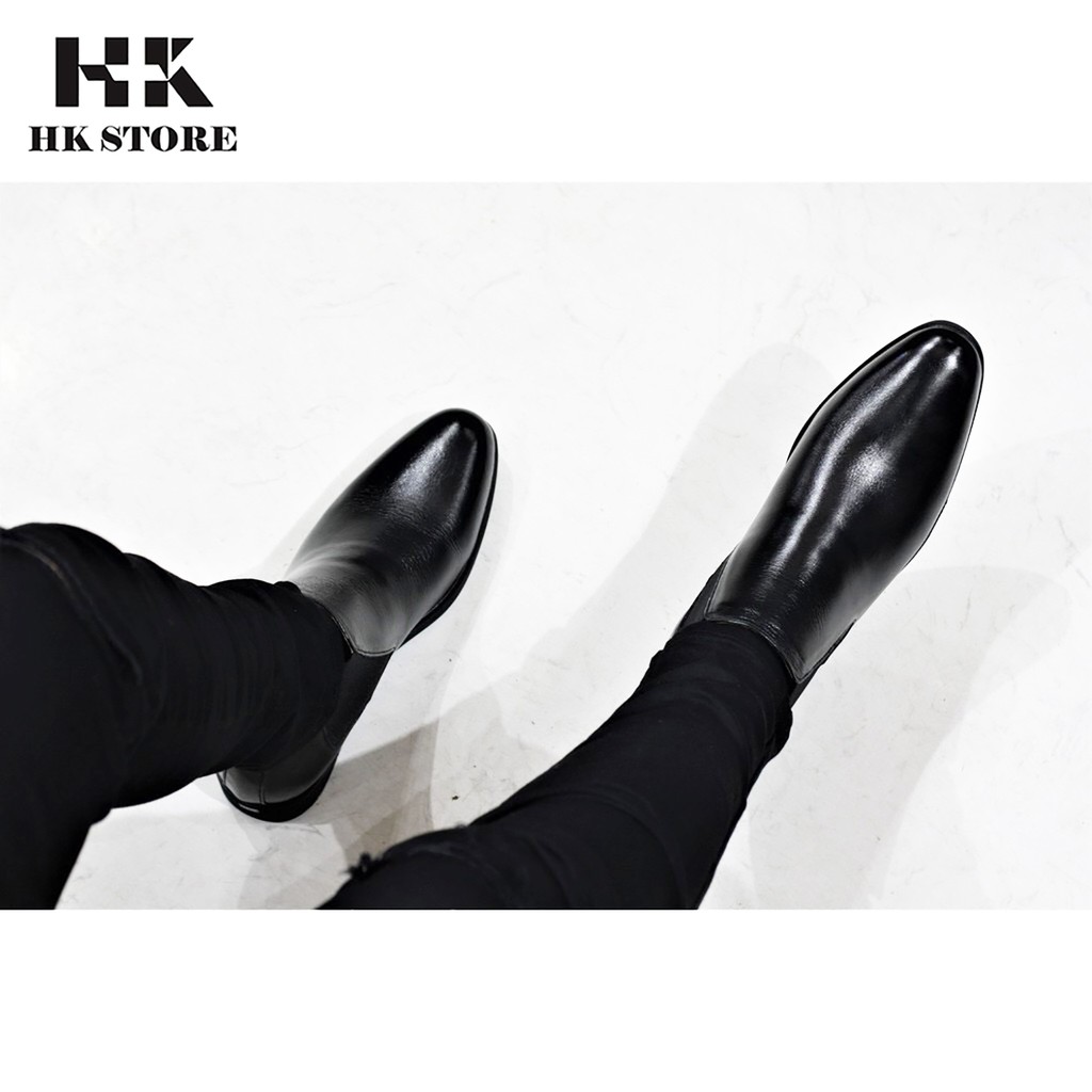 Giày CHELSEA BOOTS chính hãng 👑 HK.STORE 👑 Hàng cao cấp da bò thật 100% hot trend 2021 da mềm lót êm đi cực thoải mái.