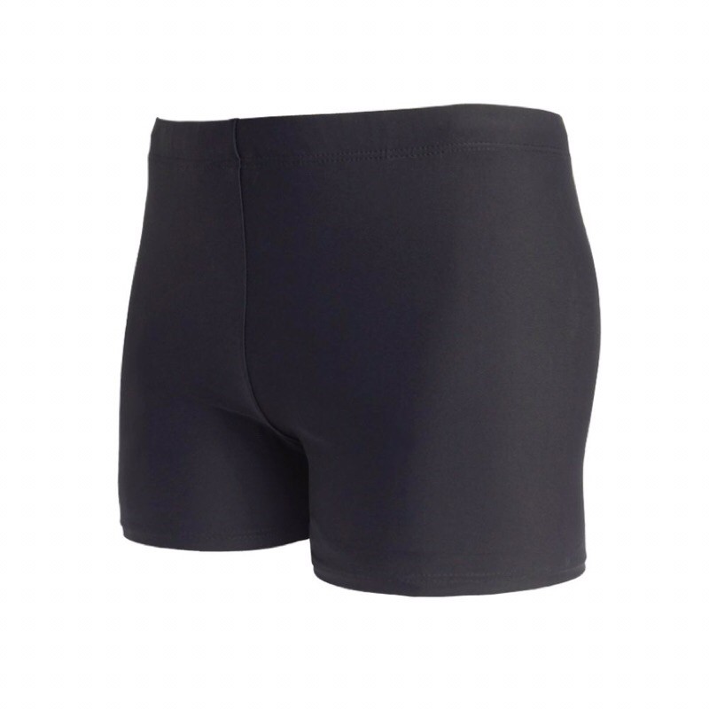 Quần Bơi Đùi Nam Đen Trơn Thun Co Giãn 4 Chiều Free Size Từ 50-65kg (Có Dây Rút Điều Chỉnh) Free Size Từ 50-65kg | BigBuy360 - bigbuy360.vn