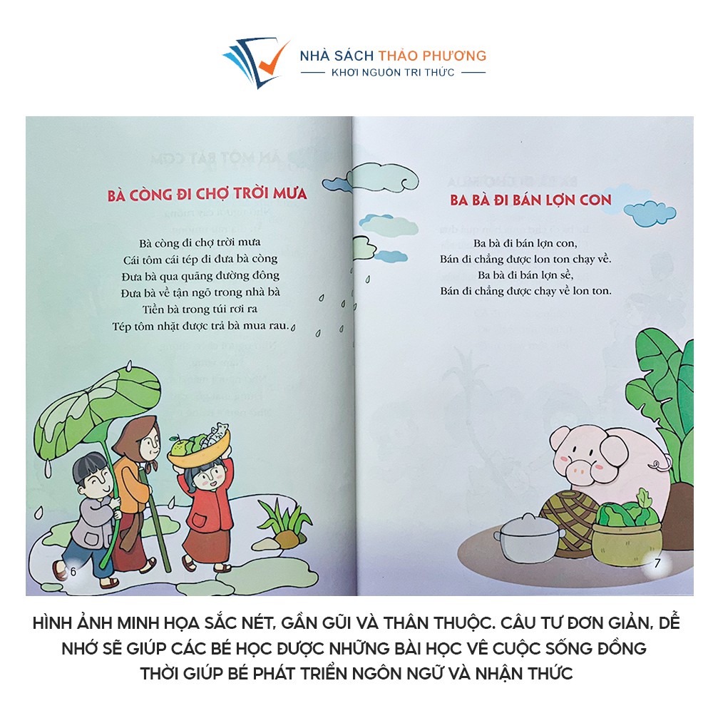 Sách - Tuyển tập truyện - thơ - đồng dao phát triển khả năng nói cho bé 0-6 tuổi