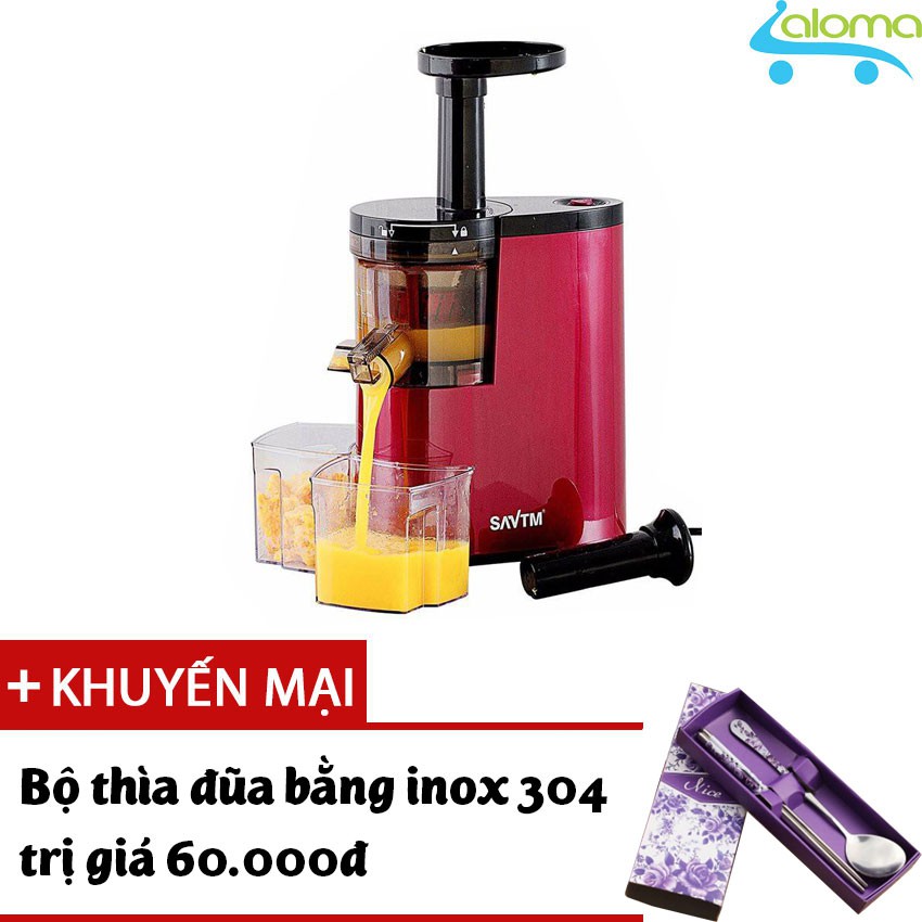 Máy ép trái cây hoa quả tốc độ chậm SAVTM JE-07 - Tặng bộ thìa đũa bằng inox 304