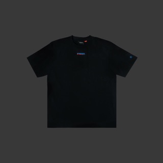5THEWAY /two tone line/ New Tee - BLACK