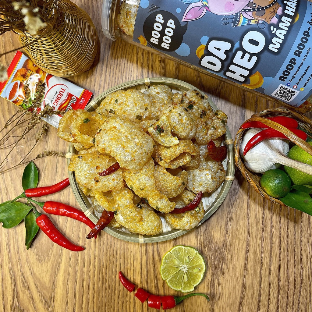 Da heo mắm hành 160g RoopRoop, ăn vặt Sài Gòn vừa ngon vừa rẻ | BigBuy360 - bigbuy360.vn