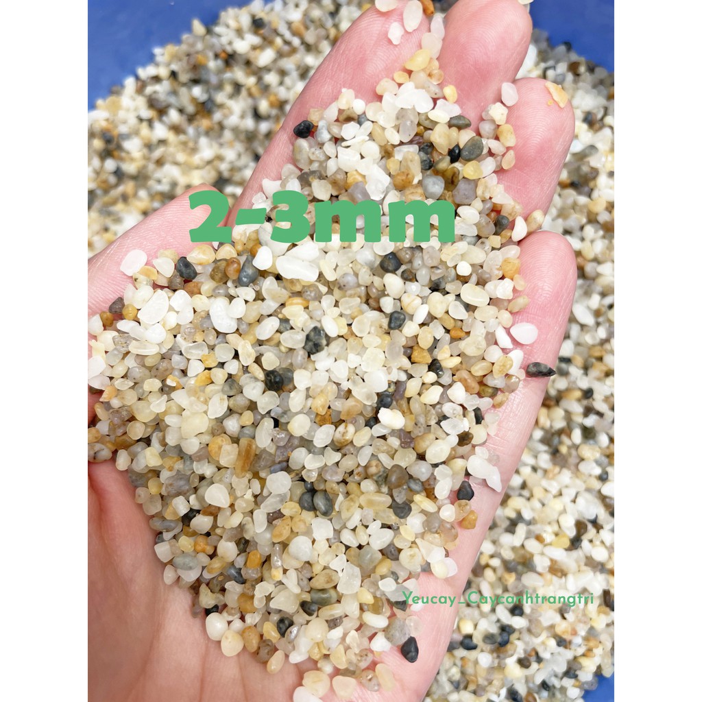 [SIÊU RẺ] 1 KG - Sỏi cát muối tiêu – Rải bể cá thủy sinh, tiểu cảnh, chậu cây, sân vườn (Ảnh thật)