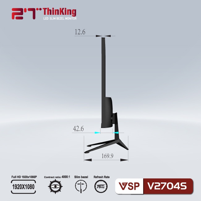 Màn hình VSP V2704S (27inch VA FHD 75Hz, HDMI+VGA) Chính hãng phân phối | BigBuy360 - bigbuy360.vn